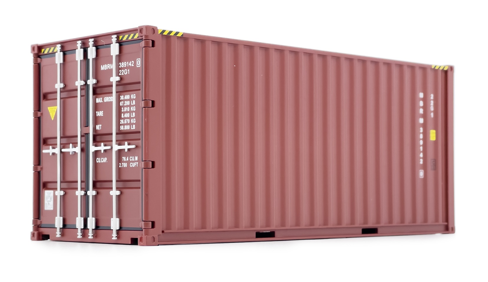 20ft Sea Freight Container Brown - 1:32